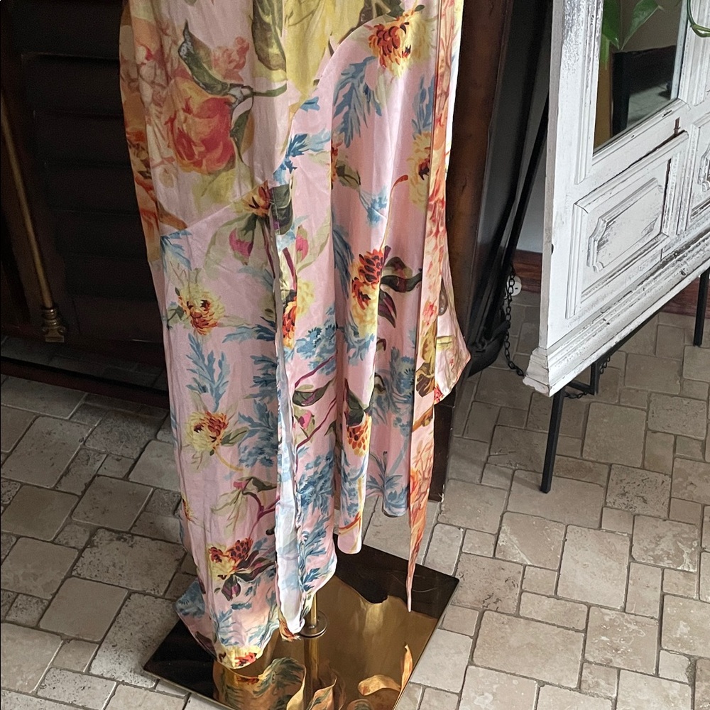 ASOS Flora V-Neck Maxi Dress Size 8 Tropical Evening Wedding Destination - Picture 6 of 14